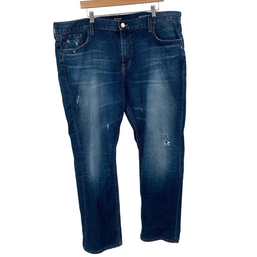 Big Star Modern Straight Distressed Dark Wash Jeans Men’s Size 42 Regular